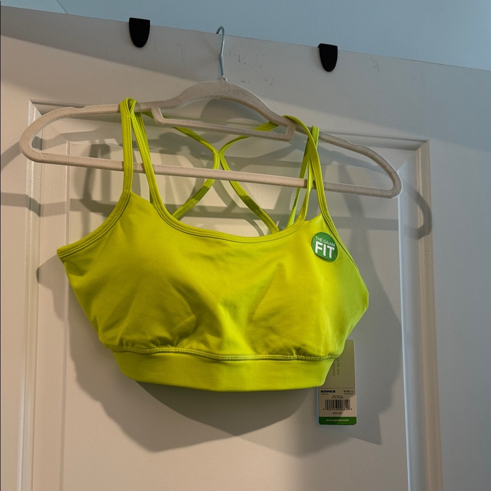 GAIAM Bright Yellow Sports Bra
